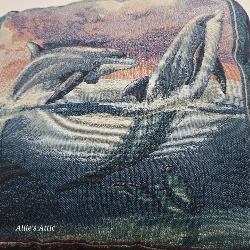 Dolphin Tapestry Pillow 15